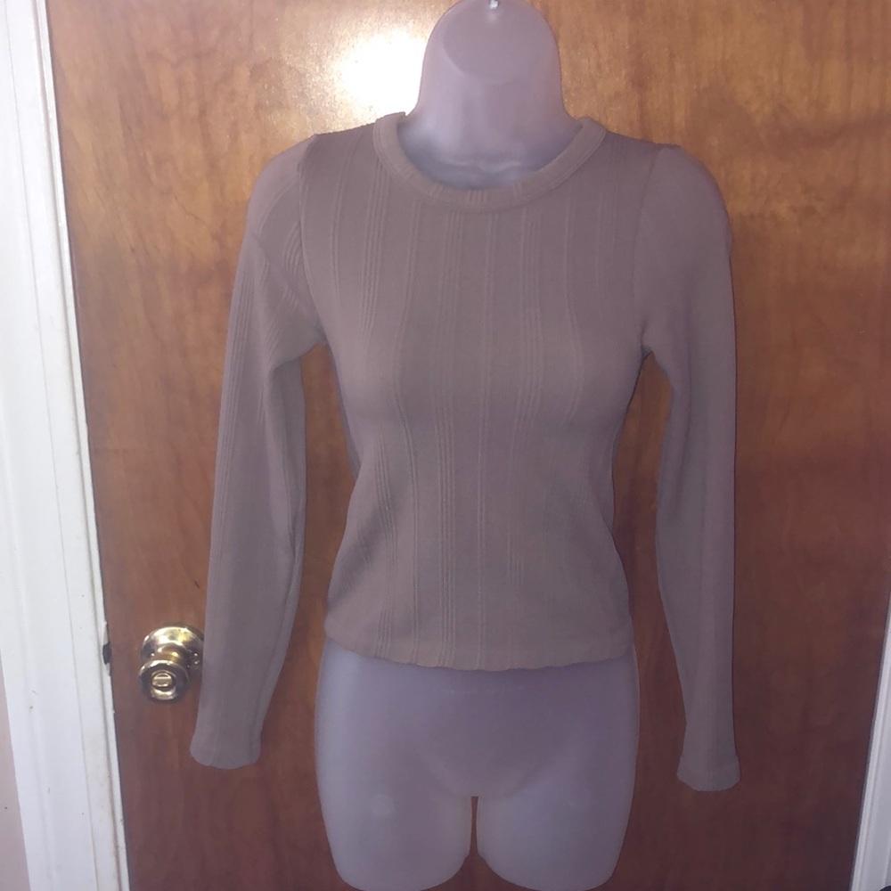 Women's Long Sleeve Top in Brown